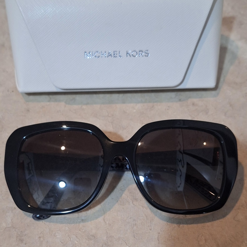 Michael Kors Black Aviator Sunglasses